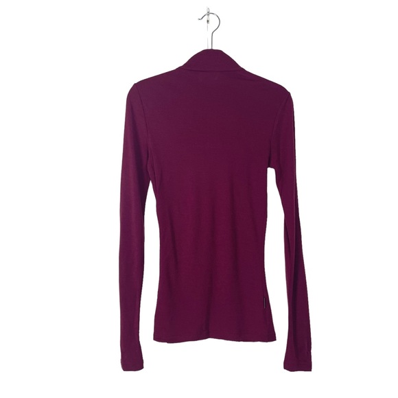 Icebreaker Bodyfit Basics 200 1/4 Zip Top Maroon Small - Picture 8 of 10